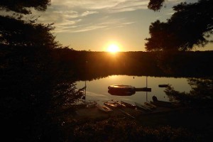 Image of sun rising at our beautiful sleep away summer camp