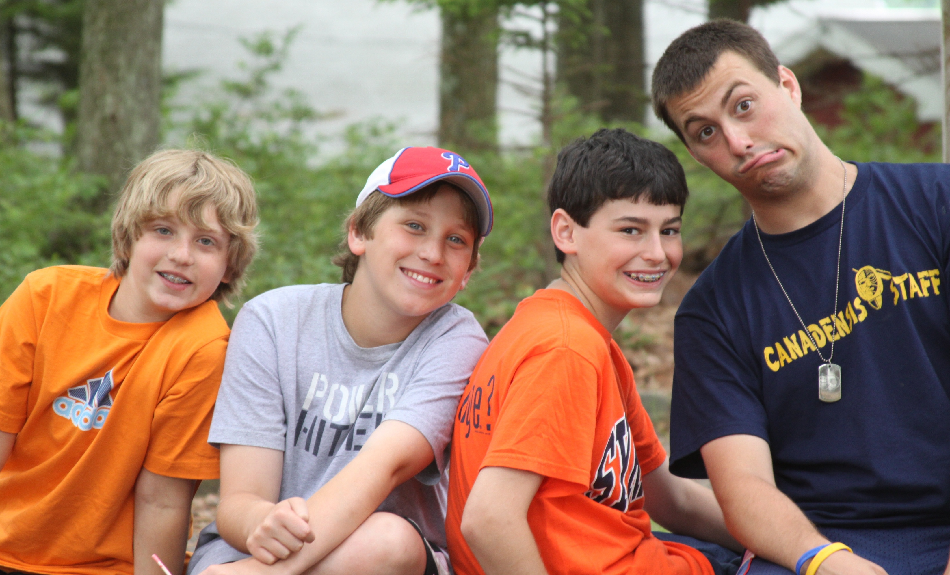 Counselor Pete with Brett, Jake and Mosk.