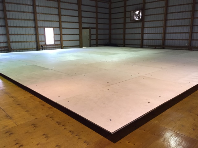 A new springboard floor for our Gymnastics Program was just recently added.  Padding will also be added very soon to complete this project before the summer.