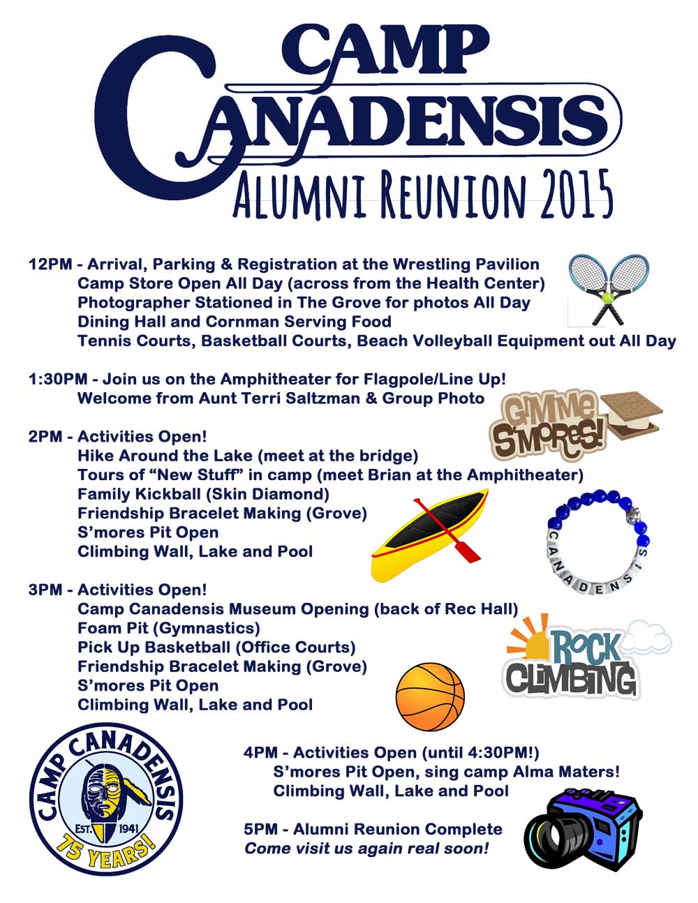 Alumni-Reunion-Schedule | Camp Canadensis Alumni-Reunion-Schedule | Camp Canadensis