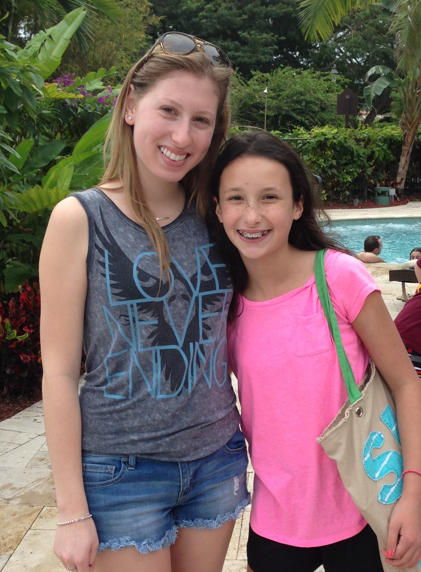Counselor Alex saw her camper Emma while away in Florida.