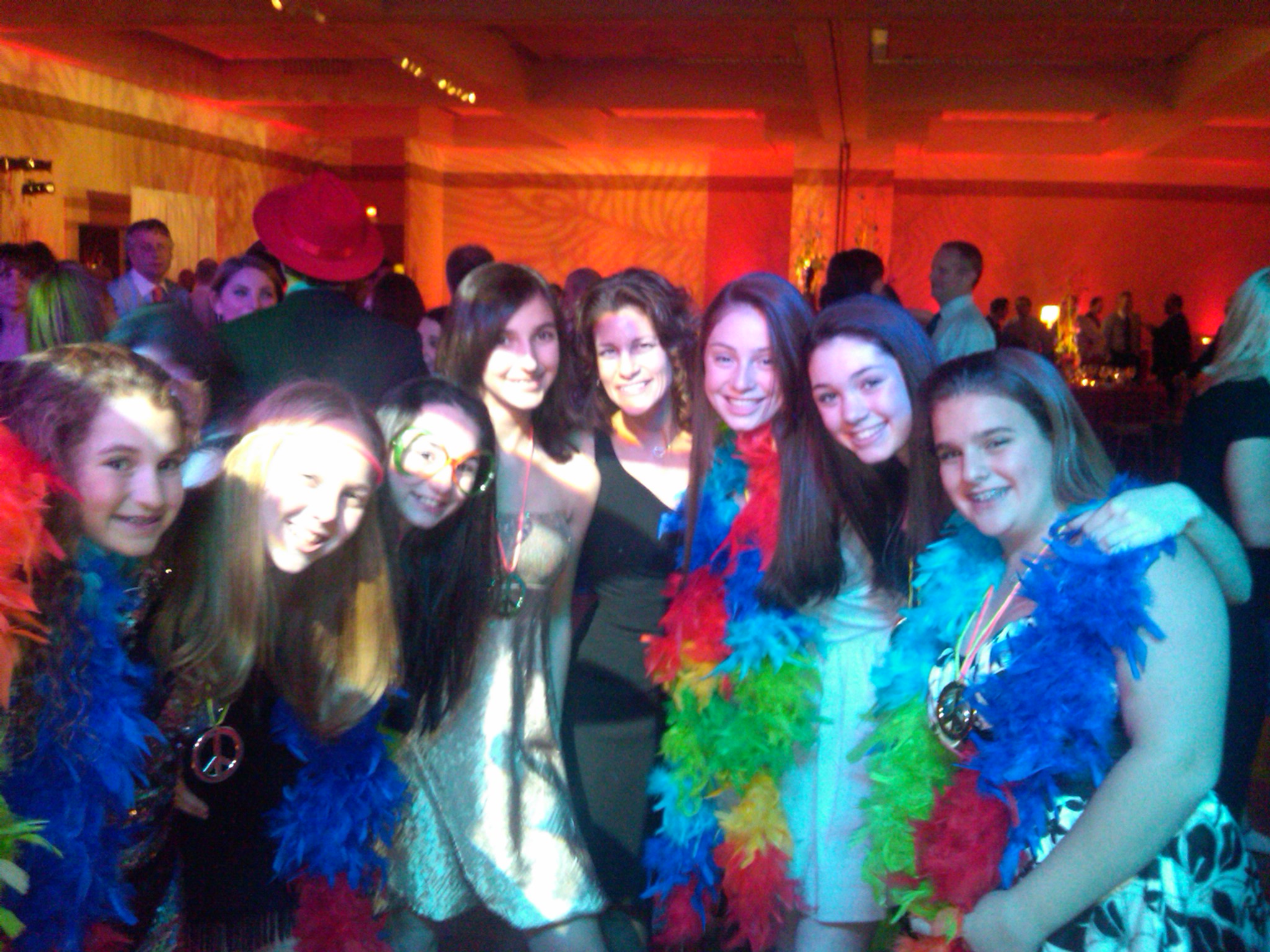 The girls at the Bat Mitzvah!