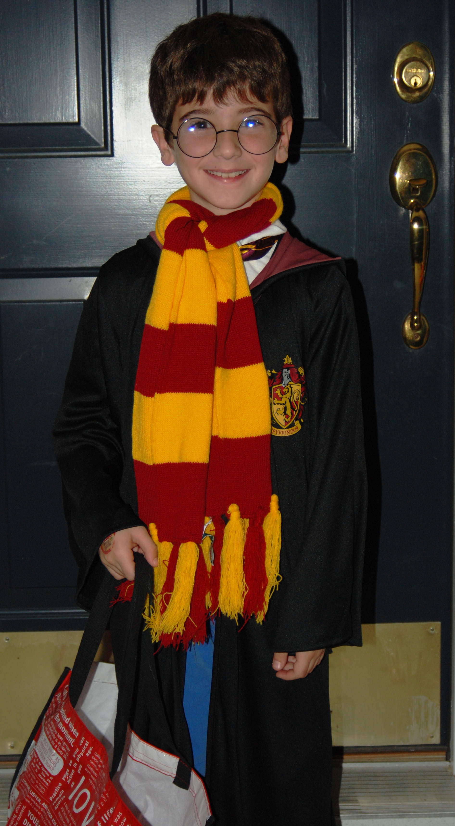 David as Harry Potter.  Do you know any spells to double your amount of candy?