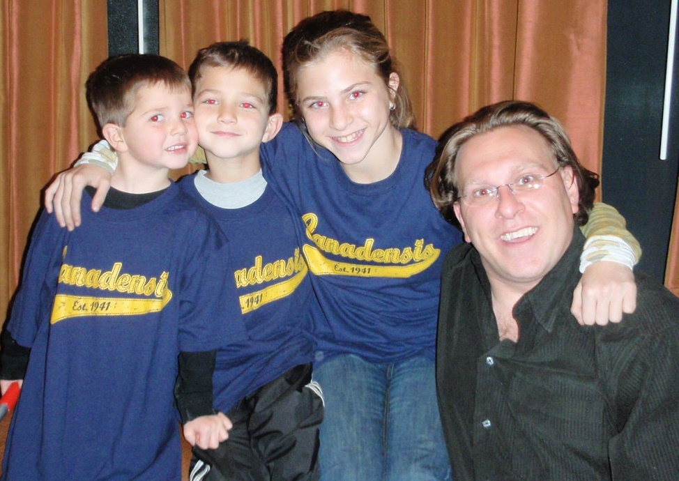 Me with Jake (second from left), Alexa and Justin.  Jake will be in Boys Bunk 2 in 2010 while Alexa is back for a fourth summer as a Freshman Girl.