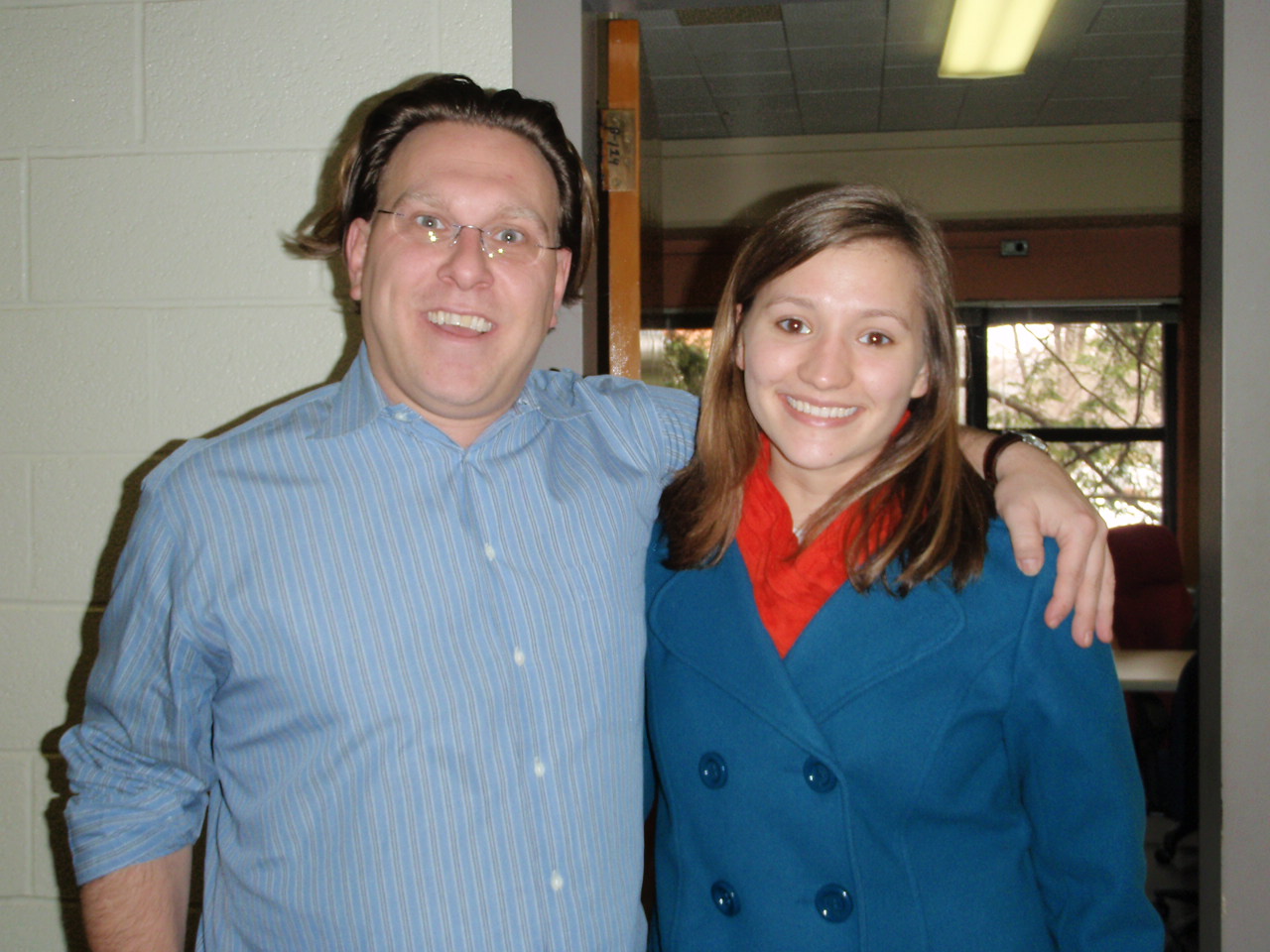 Me with Counselor Nora Tkac at Western Michigan University.  Nora will be back in 2010 for Summer #2!  She will also be in Ceramics again.
