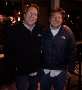 Me and Jared "Groundhog" Katzman while eating dinner at Kirsten's Grill (our annual meeting spot in Lebanon, NJ).  