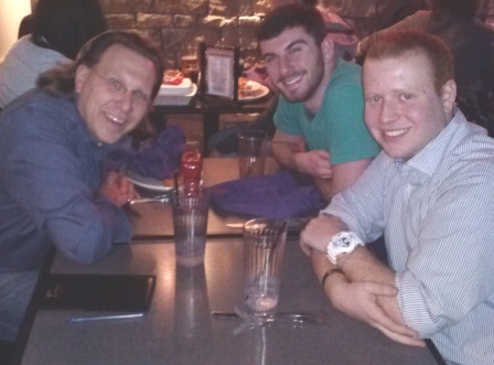 At Ithaca College, I met up and had dinner with counselors and former campers Mike Levien and Jake Asman, both who will be back in Summer 2014!