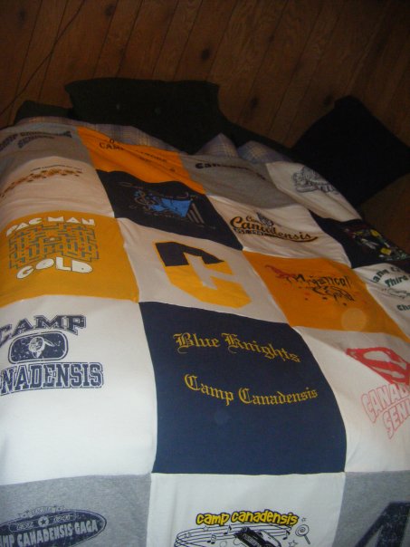 The Camp Shirt Quilt I made for Forti. 